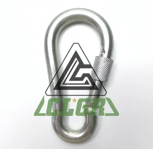 CLGR® Galvanized Carabine Snap Hook with Screw Nut DIN5299 Form D