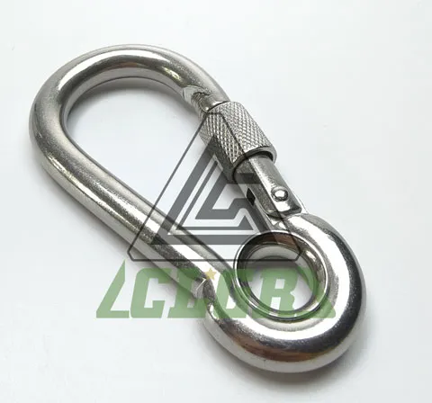 CLGR® Galvanized Carabiner Snap Hook with Eye and Screw Nut DIN5299 Form E Exporter