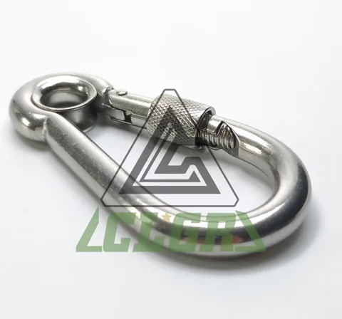 CLGR® Galvanized Carabiner Snap Hook with Eye and Screw Nut DIN5299 Form E Factory