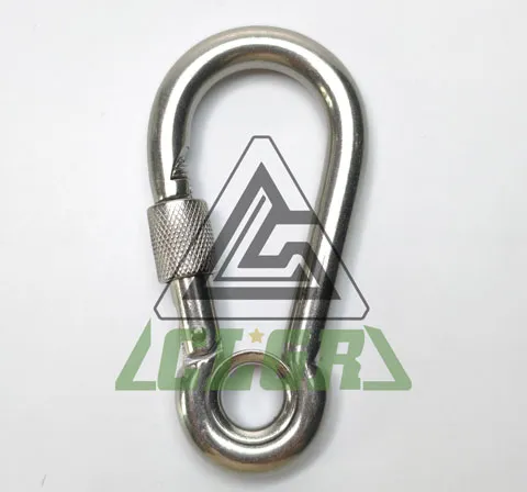 CLGR® Galvanized Carabiner Snap Hook with Eye and Screw Nut DIN5299 Form E Manufacturers