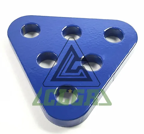 clgr steel triangle plates with six holes for trawl fishing exporter