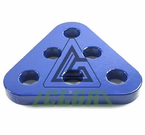 clgr steel triangle plates with six holes for trawl fishing suppliers