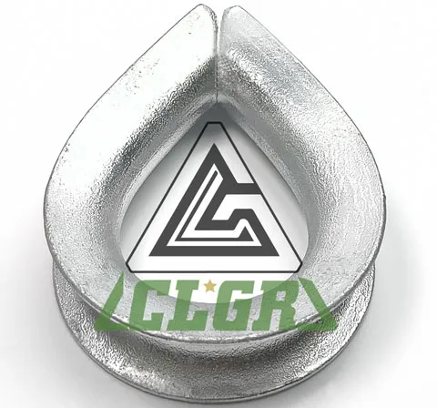 clgr galvanised wire rope thimble bs464 type hdg en13411-1 din3090 factory