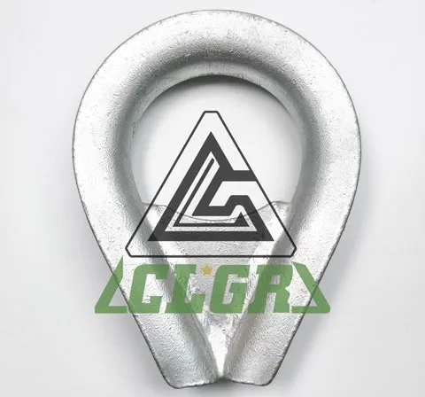 clgr heavy duty stub end wire rope thimble with gusset k2 b us fed spec manufacturers