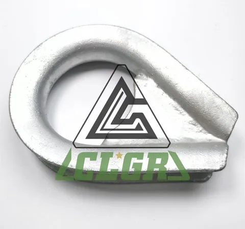 clgr heavy duty stub end wire rope thimble with gusset k2 b us fed spec suppliers