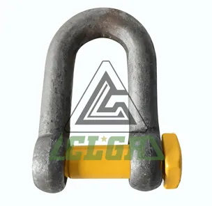 CLGR® Trawling Shackle Dee Type Square Head Pin Yellow Pin