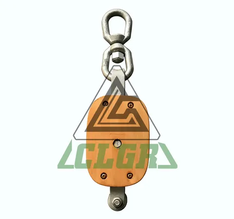 clgr regular wood block with swivel eye triple sheave china