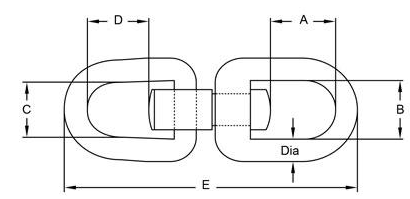  clgr stainless steel flexible swivel-wdf type trawling gear specifications