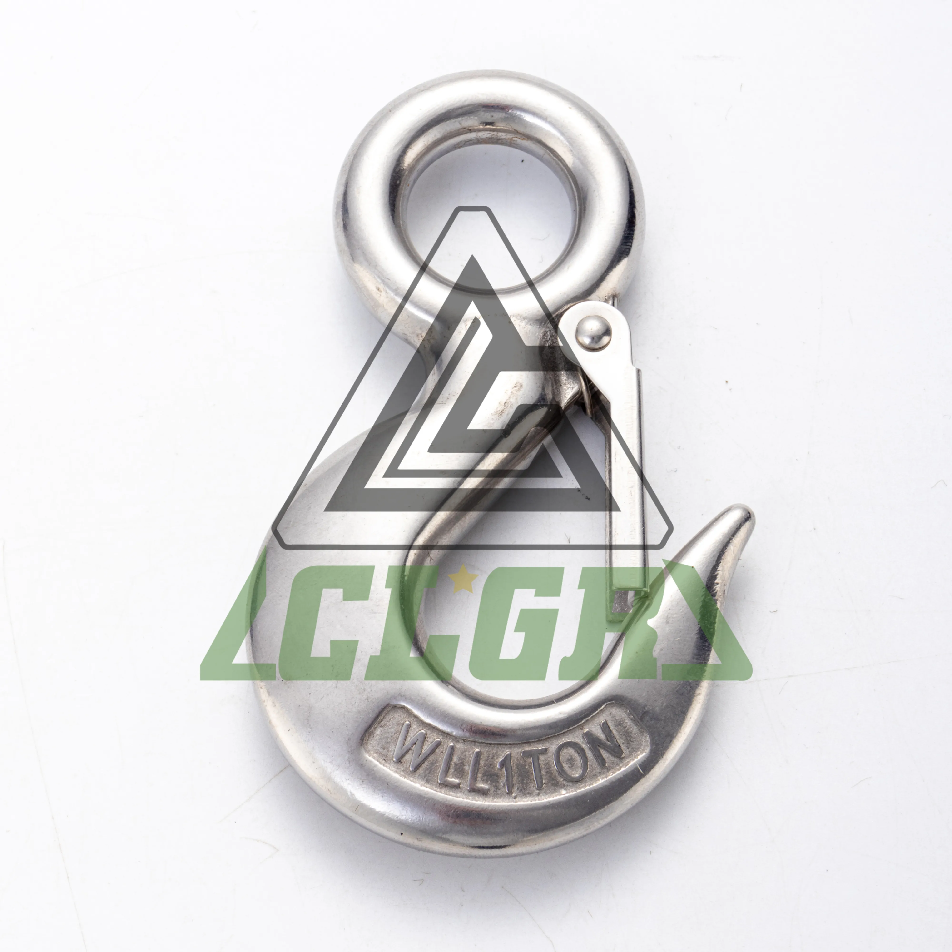 CLGR® Stainless Steel Eye Hoist Hook with Latch S-320