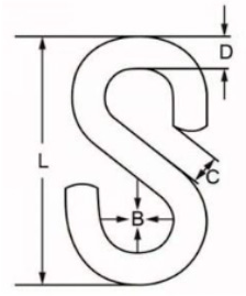 Specifications of CLGR® Stainless Steel S Hooks Specifications of CLGR® Stainless Steel S Hooks