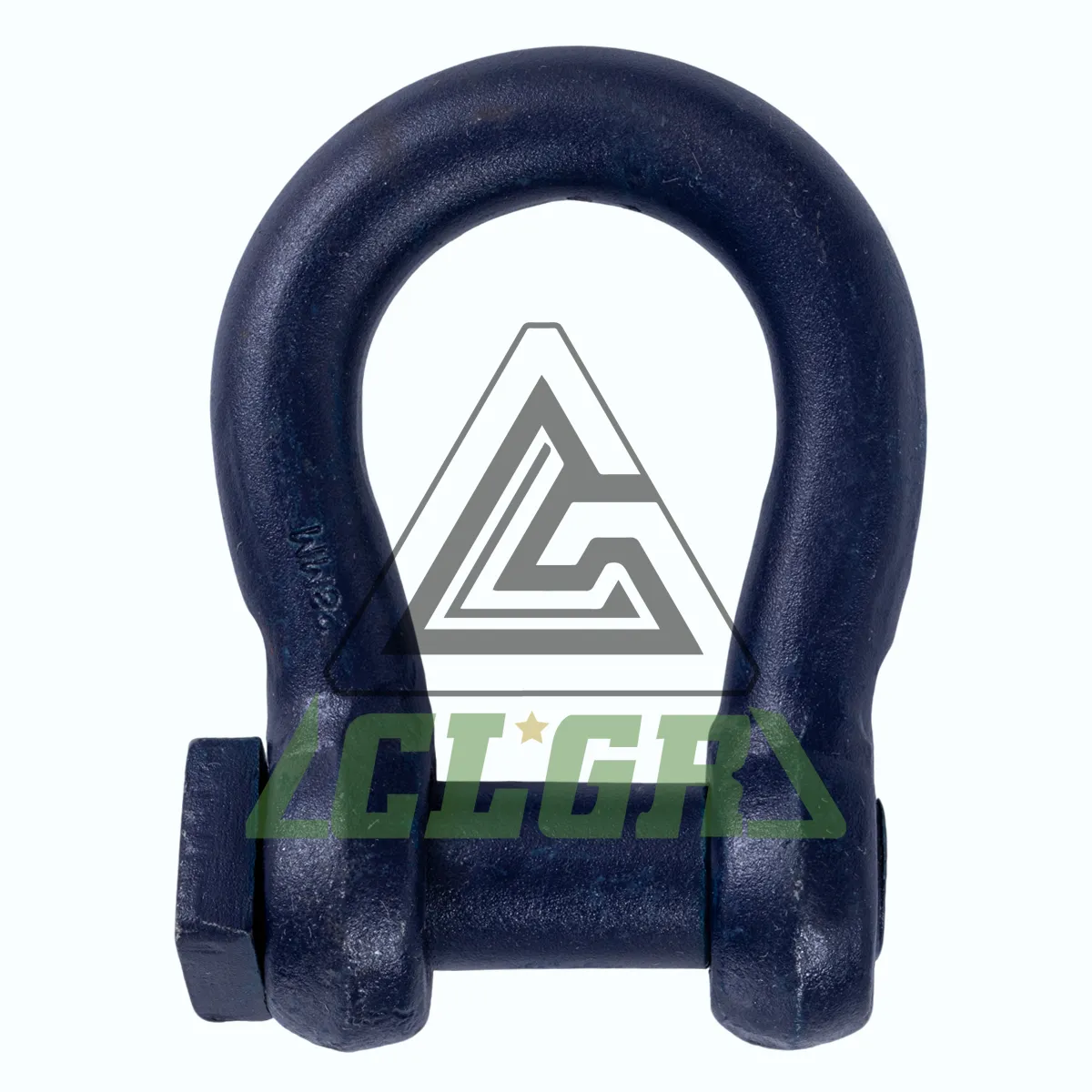CLGR® Bow Shackle with Square Head Pin Blue Painted High Tensile for Trawling