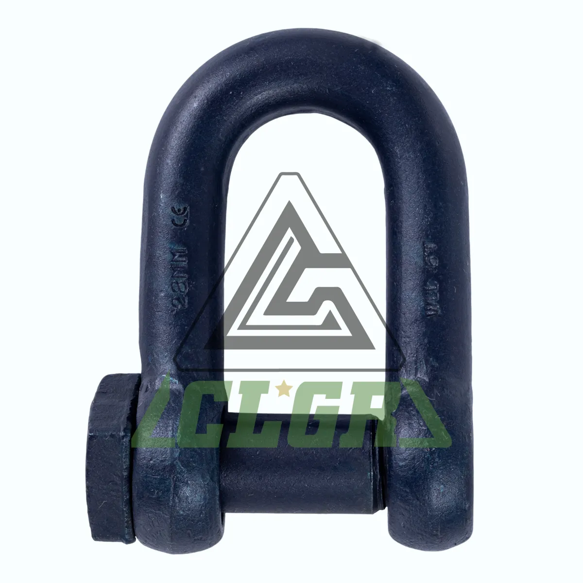 CLGR® Trawling Shackle Dee Type Square Head Pin Blue Painted for Lifting & Rigging