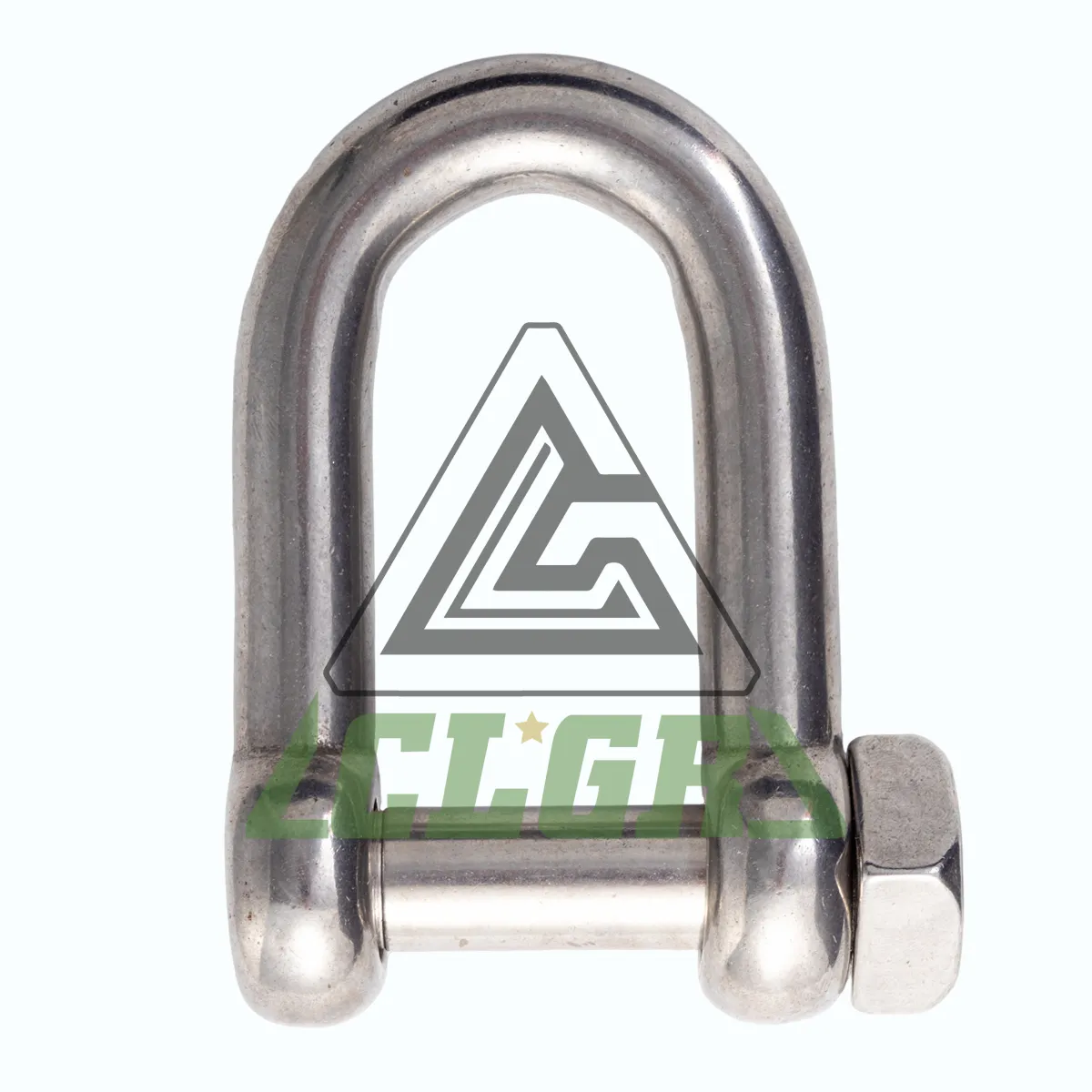 CLGR® Stainless Steel D Shackle Square Head Pin European Type for Trawling