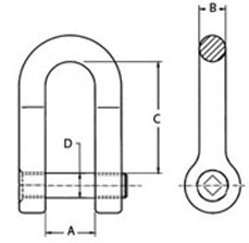 clgr-drawing-high-tensile-chain-shackle-square-sunken-head-pin-for-trawling clgr-drawing-high-tensile-chain-shackle-square-sunken-head-pin-for-trawling