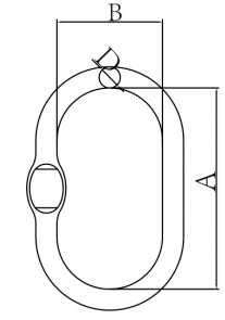 Drawing Grade 100 Forged Alloy Master Link / Ring Drawing Grade 100 Forged Alloy Master Link / Ring