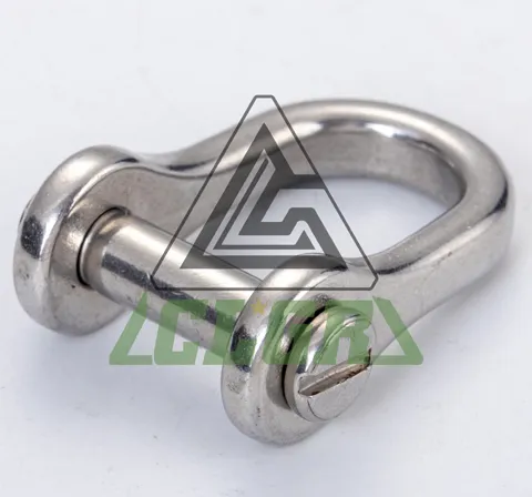 CLGR® Stainless Steel D Shackles with Countersunk Slotted Pin – European Type