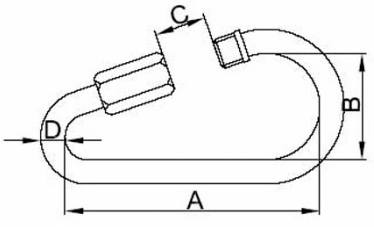 Drawing CLGR® Stainless Steel Pear Quick Link Drawing CLGR® Stainless Steel Pear Quick Link