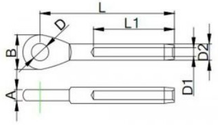 Specifications of CLGR® Stainless Steel Swage Eye Terminal