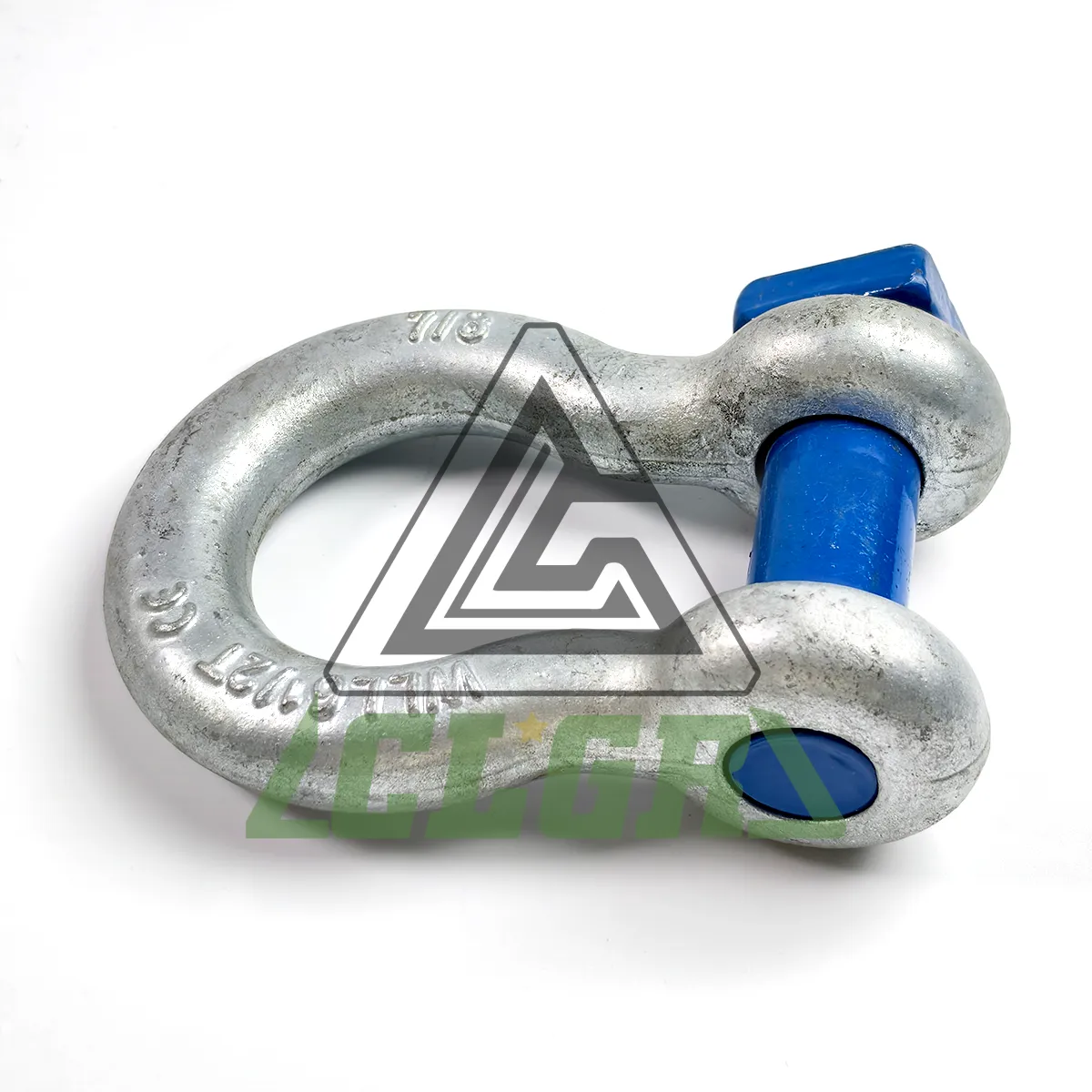 high-tensile-bow -shackle-square-head-pin -blue-painted-china