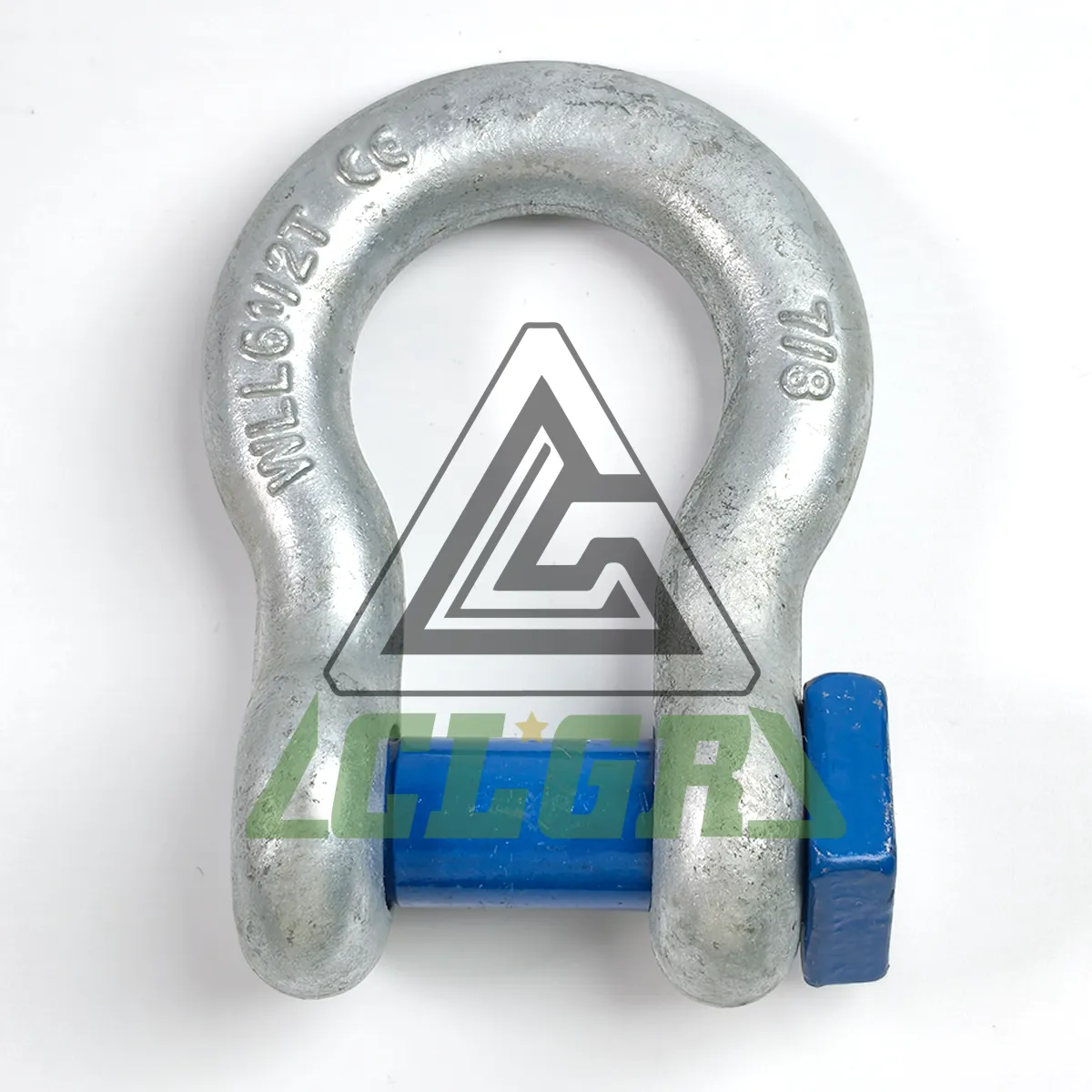 CLGR® High Tensile Shackles Bow Type Square Head Pin Blue Pin for Trawling