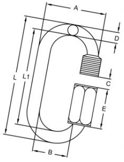 Drawing CLGR® Quick Link Stainless Steel Standard/Short Type 