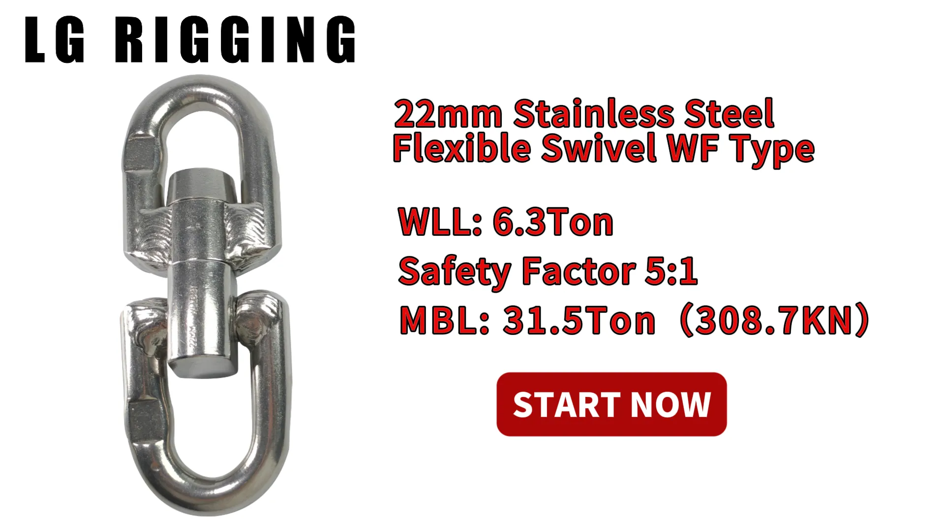 CLGR® Break Test 22mm Stainless Steel Flexible Swivel WF Type