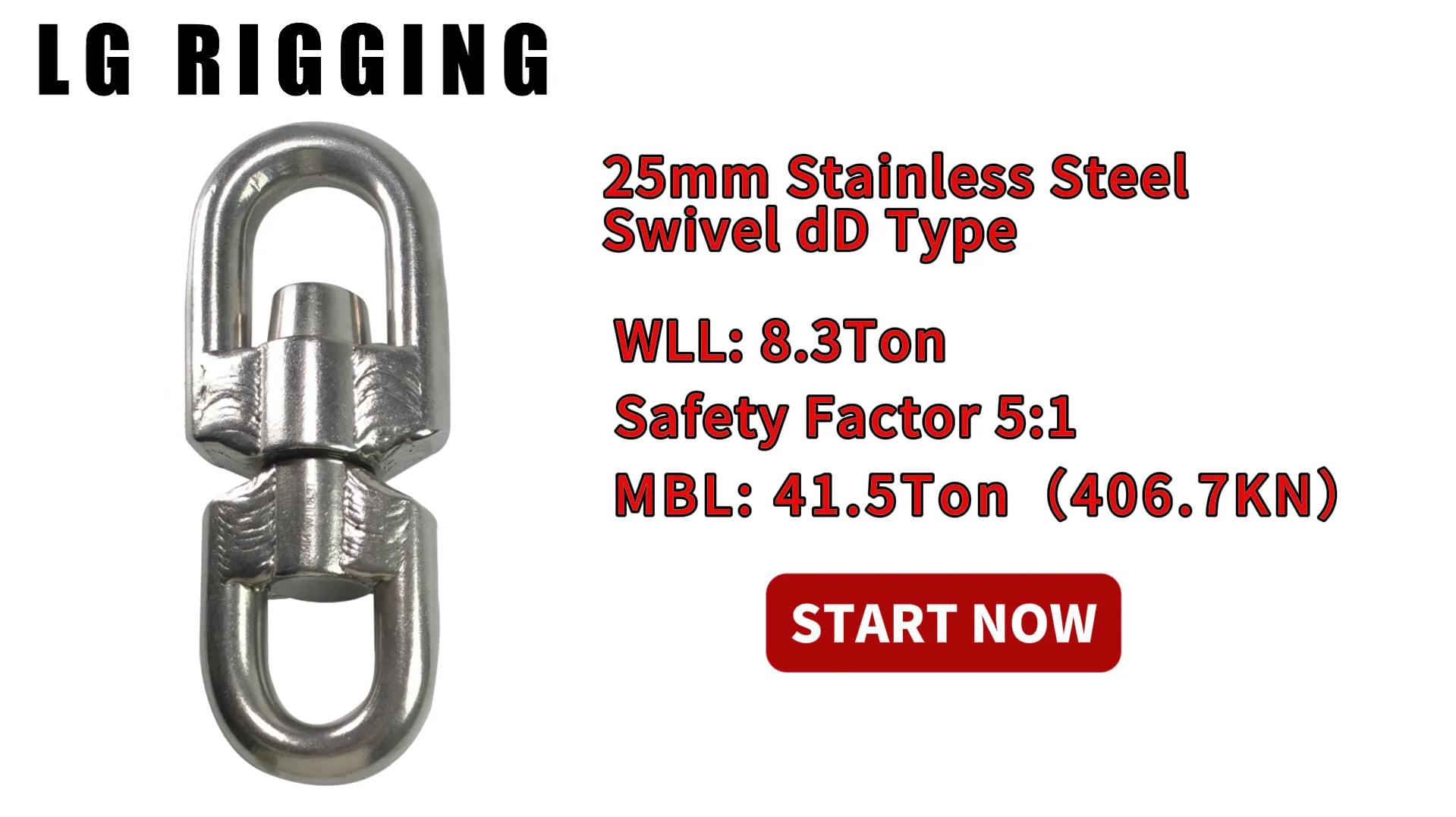 CLGR® Break Test 25mm Stainless Steel Swivel dD Type