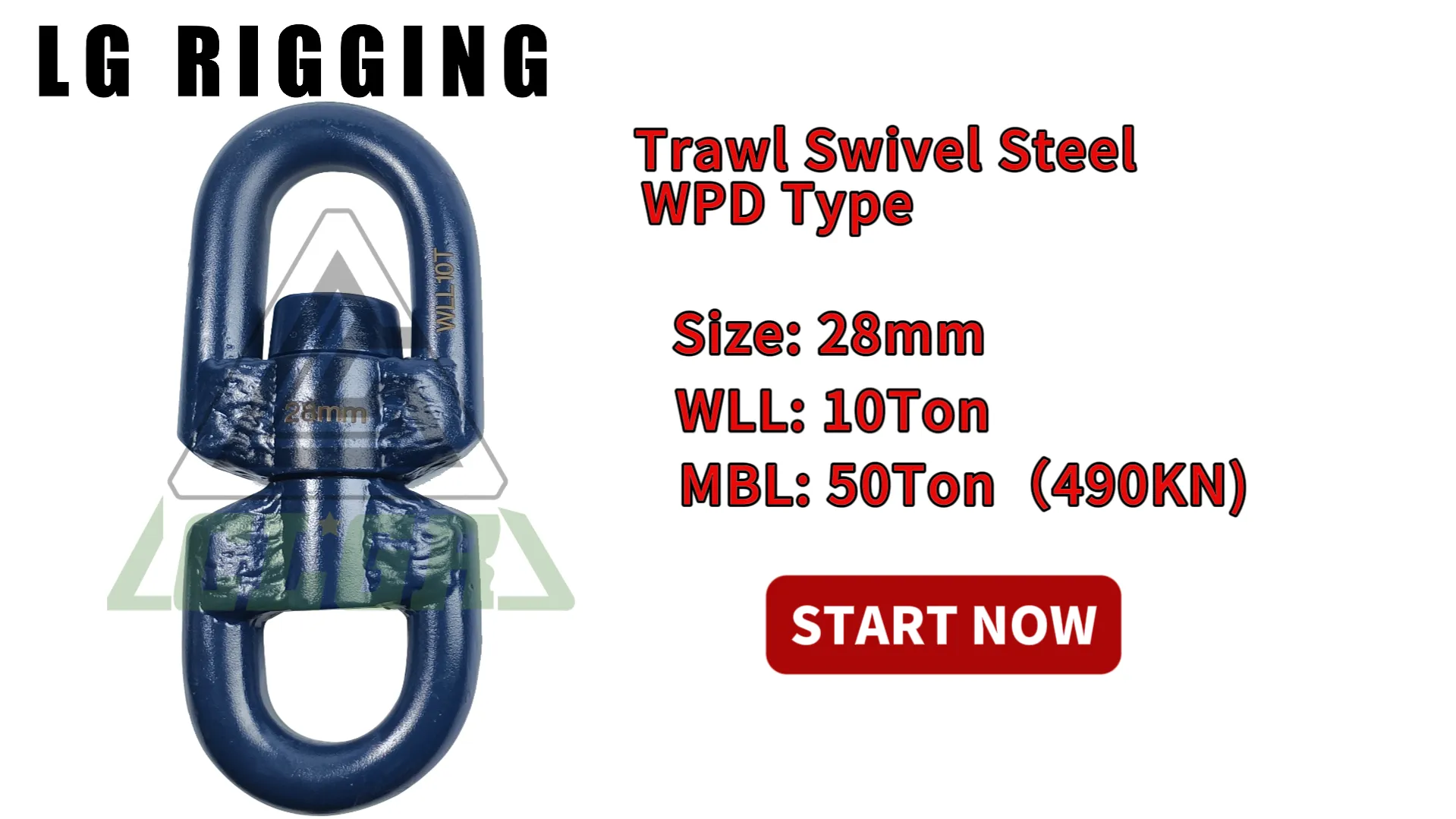 CLGR® Break Test 28mmTrawl Swivel Steel WPD Type