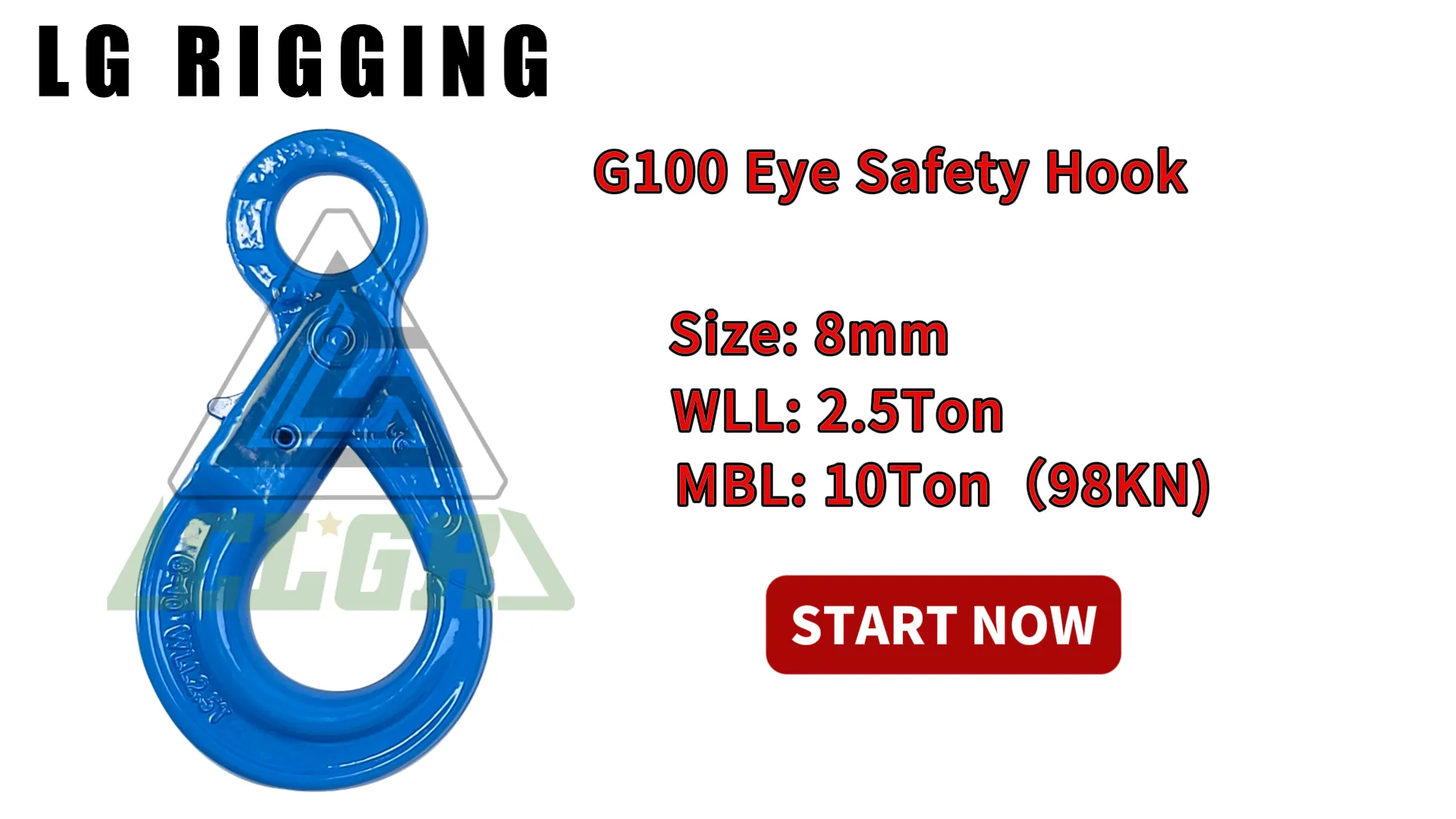 CLGR® Break Test 8mm G100 Eye Safety Hook