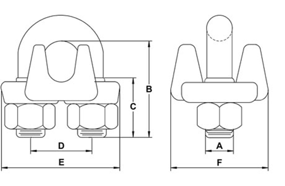 drawing-of-drop-forged-wire-rope-clips-us.fed.spec. drawing-of-drop-forged-wire-rope-clips-us.fed.spec.