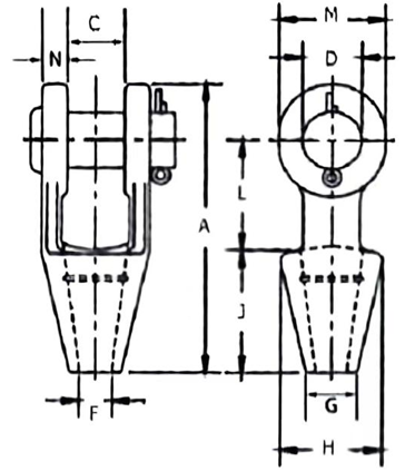 drawing-of-open-spelter-wire-rope-socket-g-416-us-type drawing-of-open-spelter-wire-rope-socket-g-416-us-type