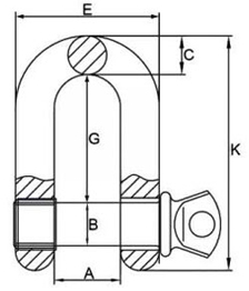drawing-clgr-high-tensile-d-shackle-with-screw-pin-u.s.-type-for-trawling drawing-clgr-high-tensile-d-shackle-with-screw-pin-u.s.-type-for-trawling