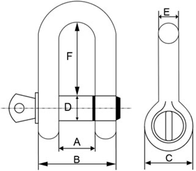 drawing-clgr-of-italy-type-galvanized-dee-shackle-china-supplier drawing-clgr-of-italy-type-galvanized-dee-shackle-china-supplier