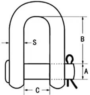 drawing-clgr-of-round-pin-chain-shackle-u.s.-type-china-supplier drawing-clgr-of-round-pin-chain-shackle-u.s.-type-china-supplier