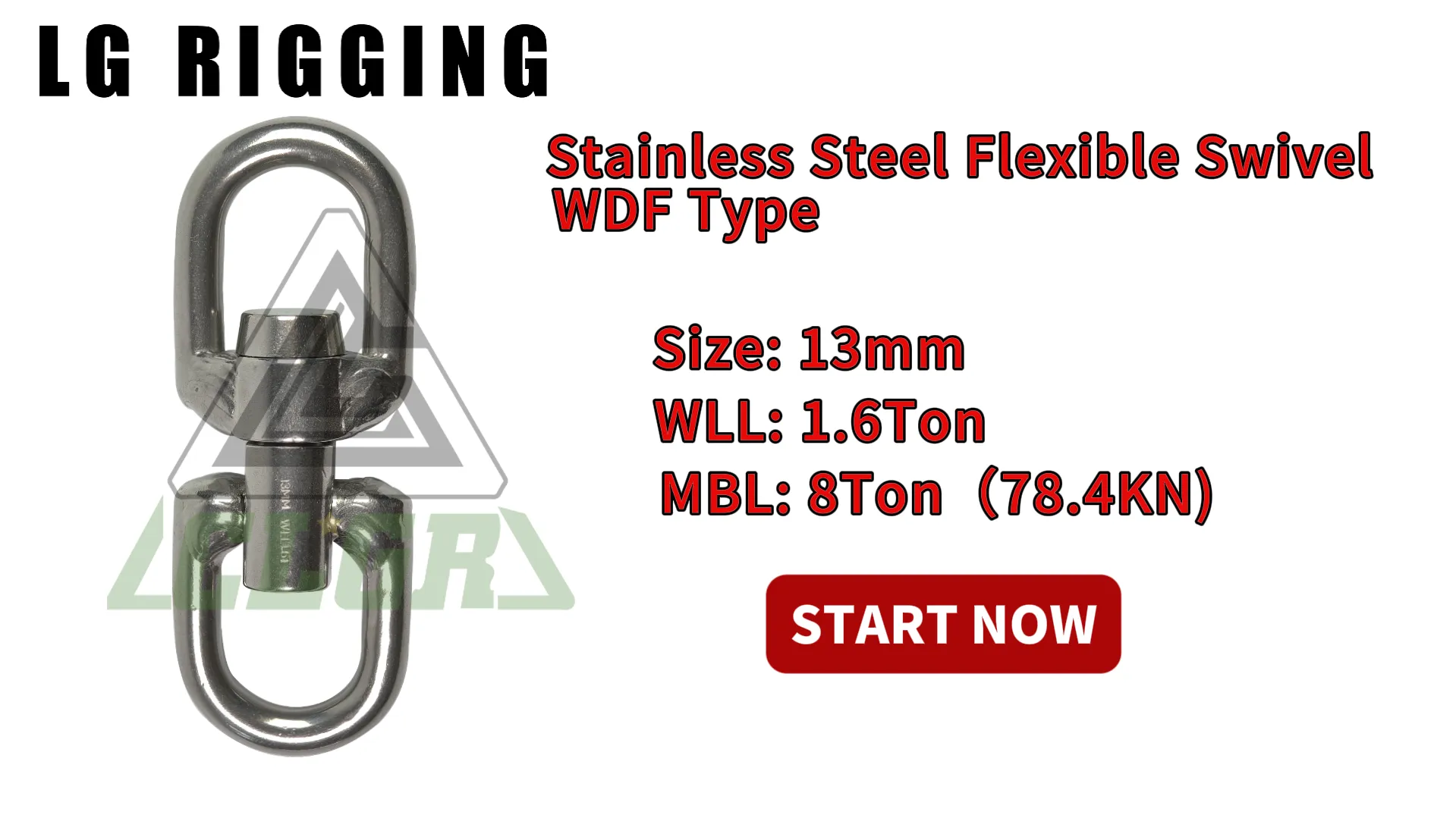 CLGR® Break Test of 13mm Stainless Steel Flexible Swivel WDF Type