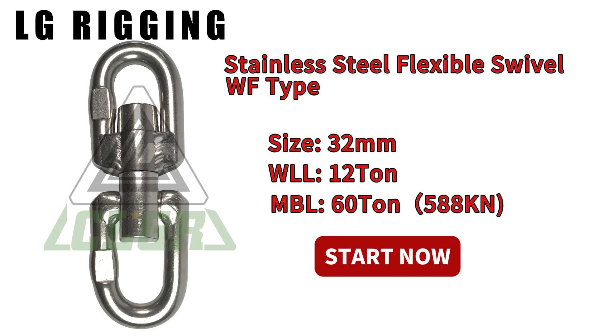 CLGR® Break Test of 32mm Stainless Steel Flexible Swivel WF Type