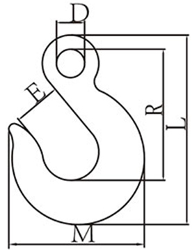 drawing-clgr-of-alloy-steel-eye-slip-hook-grade-70