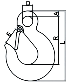 drawing-clgr-of-grade-70-eye-slip-hook-with-latch-china-supplier drawing-clgr-of-grade-70-eye-slip-hook-with-latch-china-supplier