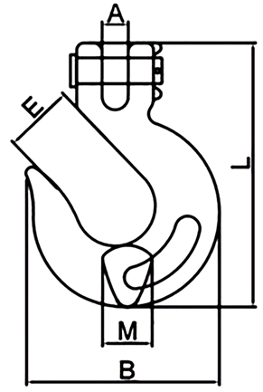 drawing-clgr-of-clevis-slip-hook-grade-70-australia-standard-china-supplier