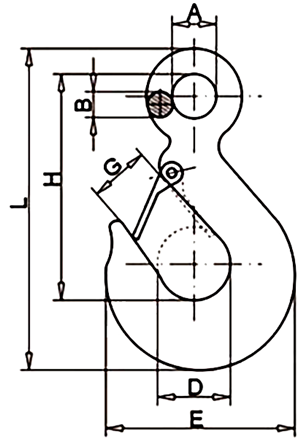 drawing-clgr-of-lifting-eye-hook-with-latch-din689-china-supplier drawing-clgr-of-lifting-eye-hook-with-latch-din689-china-supplier