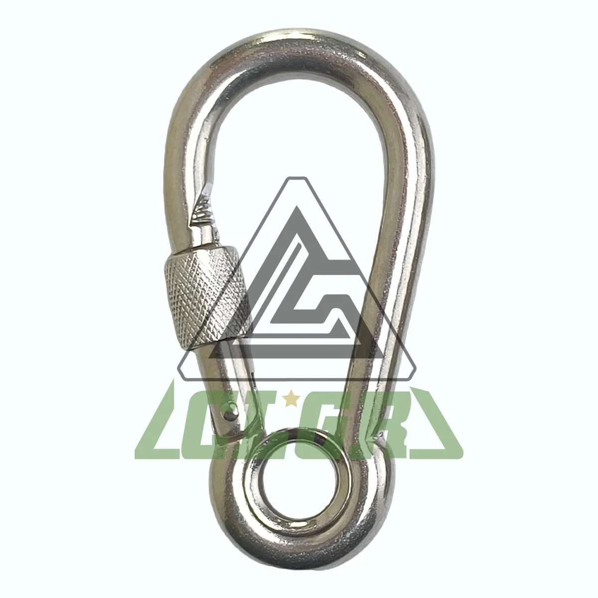 CLGR® Carabiner Snap Hook with Eye and Screw Nut Galvanized DIN5299 Form E