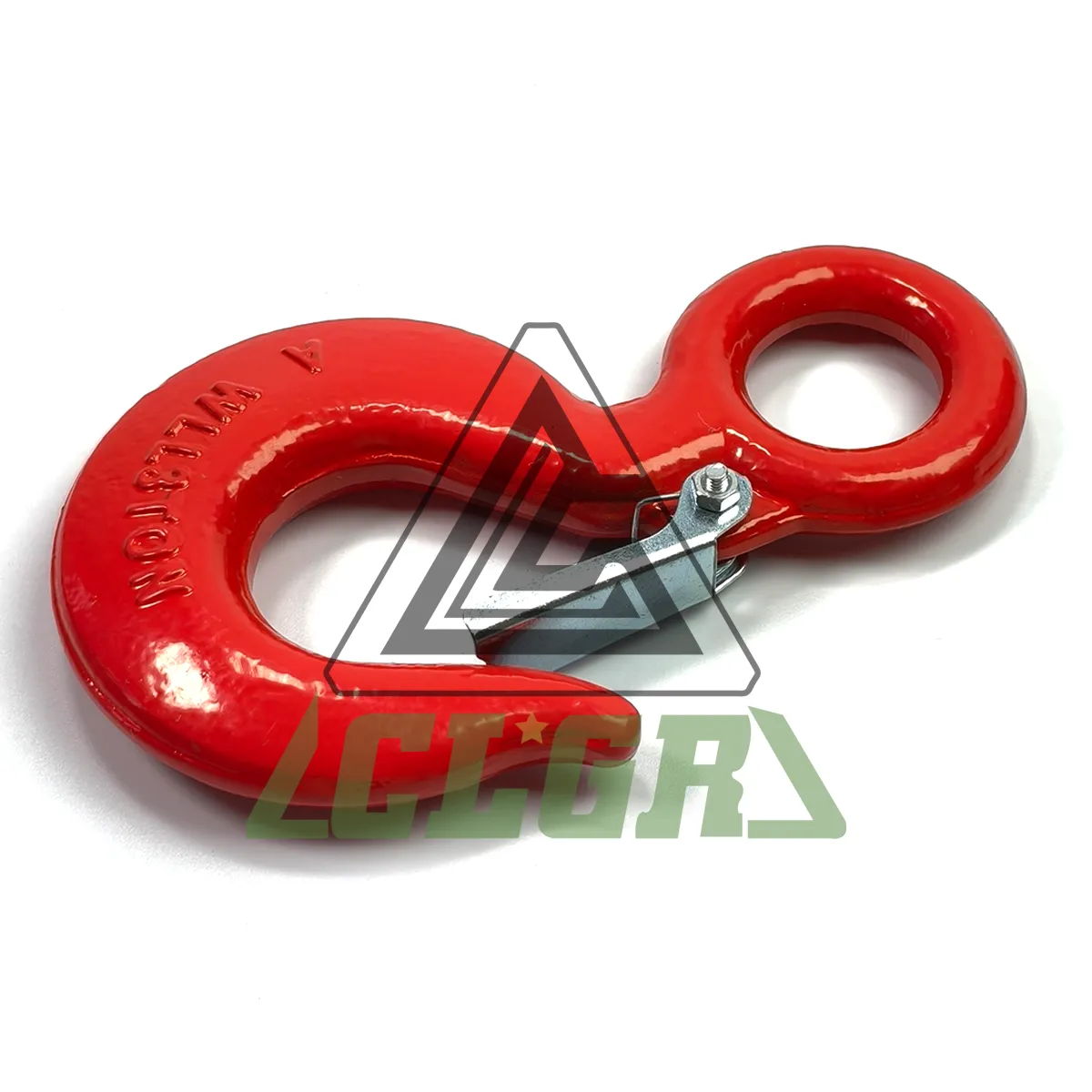 eye hoist hook with latch alloy grade 70 rigging hook