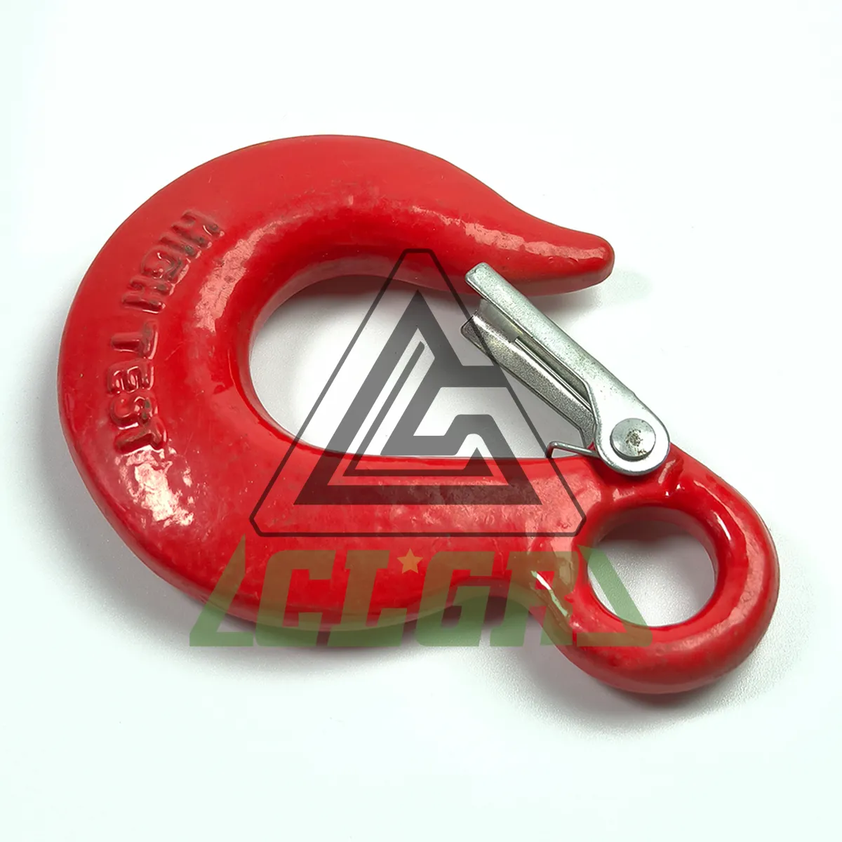 eye slip hook with latch grade 43 high test clgr rigging hook