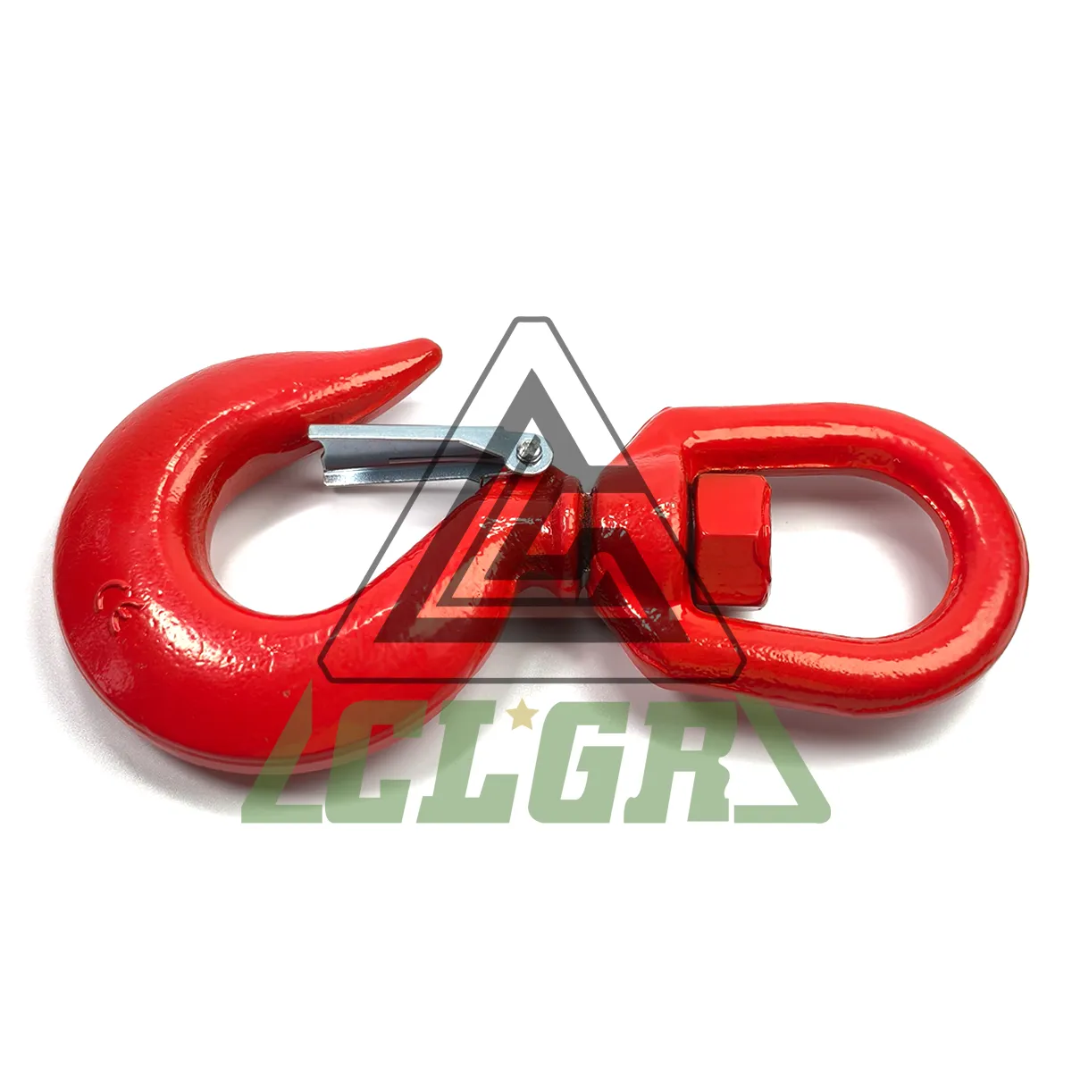 grade 43 swivel eye hoist hook with latch