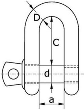 clgr-drawing-of-stainless-steel-chain-shackle-oversized-screw-pin-china-supplier