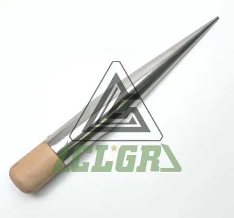 CLGR® Marlin Spikes Splicing Fid for Fiber Rope Stainless Steel with Wood Handle