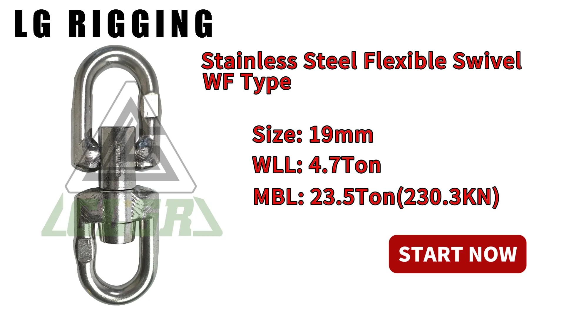CLGR® Break Test of 19mm Stainless Steel Flexible Swivel WF Type