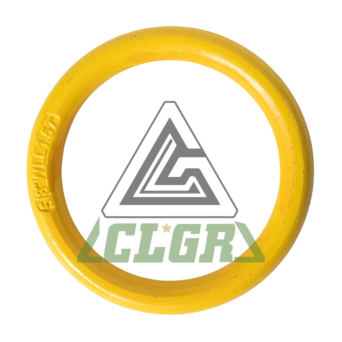 G80 Forged Alloy Round Ring Yellow Painted Weldless Rings