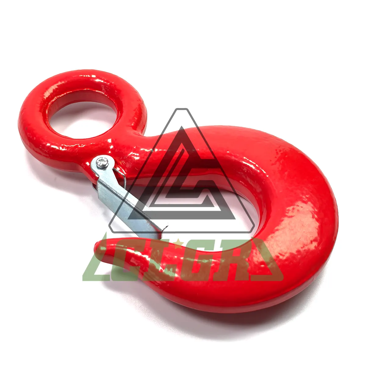 eye hoist hook with latch alloy steel grade 80 rigging hook