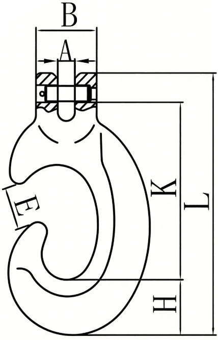 drawing-of-clgr-grade-80-clevis-c-hook-china-supplier